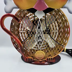 Pug-hbm-7001 Himalayan Breeze Puppy Dog Fan Sculpted Art Deco Steampunk Electric 14 Inch Works #2
