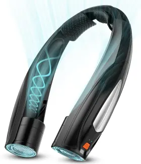 Hionly 721545909992 Ai Neck Fan 6 Speeds Adjustable Portable Personal Rechargeable 6000 Mah