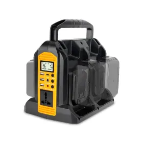 Yx-iv06a Hipoke 350w Power Inverter For Dewalt 20v 60v Li-ion Battery 4-port To 120v Pur