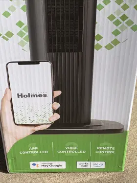 085-01-2457 Holmes 36 Inch Smart Tower Oscillating Fan Use With Google Alexa Remote Control #3