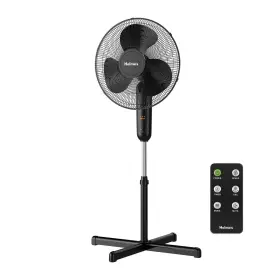 12087 Holmes 16 Inch Digital Stand Fan 80 Oscillation 3 Speeds Modes 7.5 Hour Timer Adjus