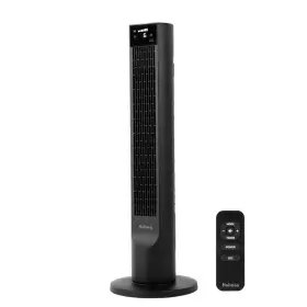 12746 Holmes 36 Inch Clean Breeze Oscillating 6-speed Black Digital Tower Fan With Remote