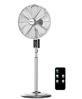 12908 Holmes 16 Inch Oscillating 3-speed Digital Metal Fan With Remote