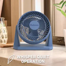 13327 Holmes Blizzard Air Circulator Fan 3 Speeds 90 Tilt Removable Grill Smoky Blue