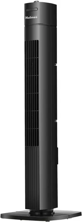 17035 Holmes 31 Inch Manual Tower Fan 70 Oscillation 3 Speeds 2-hour Auto Shut-off Tim