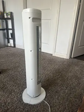 2140461 Holmes 31- Inch 3 Speed White Oscillating Tower Fan #2