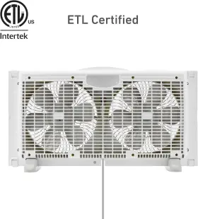 2501394 Holmes Twin Blade Digital Window Fan Model