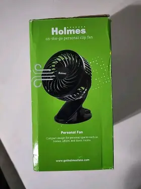 Holmes 694501120611 4 Inch On The Go 3 Speed Personal Clip Fan Usb Rechargeable #2