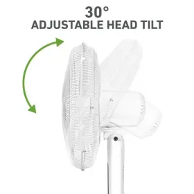 Holmes 694501127450 16 Inch Digital Stand Fan 80 Oscillation 3 Speeds Modes 7.5-hour Timer