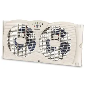 Holmes 694501171002 Dual Blade Digital Window Fan With Programmable Thermostat Control