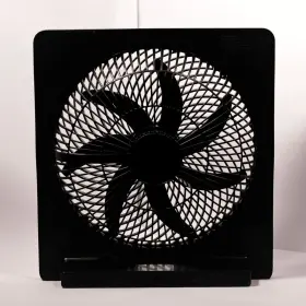 81298997 Holmes 10 Inch 3-speed Rechargeable Battery Portable Fan - Black #3
