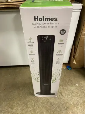 89771257 Holmes 40 Inch Oscillating Digital Tower Fan With Clear Read Display