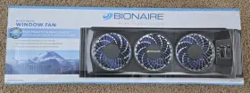 Bwf0522m Holmes Bionaire Compact Window Fan 3 Blades Black