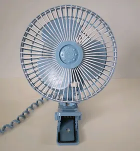 Hacp-6 Holmes 6 Inch Clip Fan Model Baby Blue-vintage 1984-made In Hong Kong