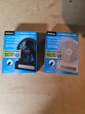 Hpf0467-bu Holmes 2 Battery Powered Personal Fan