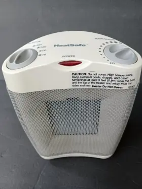 Hs4000 Holmes Portable Fan Heater -works Great- Low Hi Setting - Rotary Knob