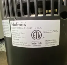 Htf3606arbwm Holmes 36 Inch Oscillating Tower Fan Black And Silver No Remote Control Works #3