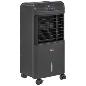 824-041v81bk Homcom Black 32 Inch Mobile Evaporative Air Conditioner 3-in-1 Ice Cooling Fan Water And