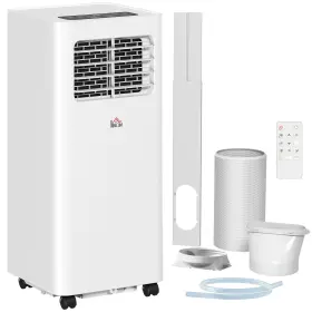 Us823-051v80wt0131 Homcom 8000 Btu Portable Air Conditioner For Rooms Up To 345 Sq. Ft. 3-in-1 Ac