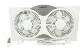 Bp2-9a Homebasix White 9 Inch Reversible Window Fan With Digital Thermostat