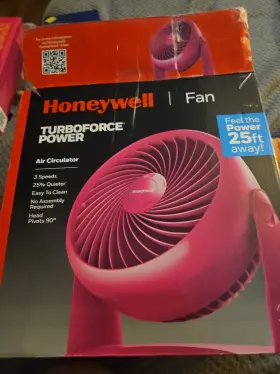 Honeywell 328785012941 Pink Turbo Force Power Air Circulator Fan