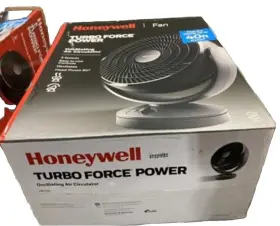 81411291 Honeywell Small Hf710 Turbo Force Oscillating Floor Fan Black #2