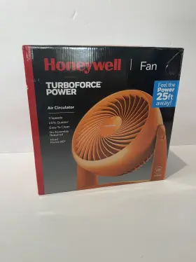 Hpf820lwn Honeywell Orange Turbo Force Power Air Circulator Table Fan Pivot Head 3 Speed