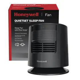 Htf300 Honeywell Quietset Sleep Personal Fan With Pink Noise Black