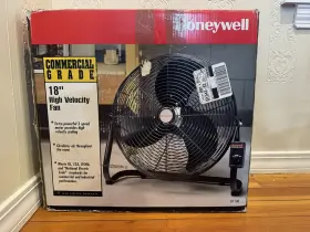 Hv-180 Honeywell 18 Inch Commercial Grade Floor Fan Black Tested