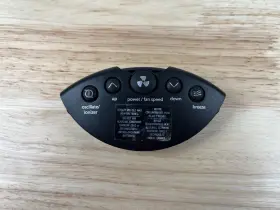Hy-048bp Honeywell Black Wireless 6-button Remote Control For Tower Fan