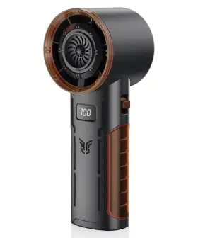 Honhey 716035509189 Portable Handheld Mini Turbo Fan With Adjustable Speeds 4000mah Battery Dig
