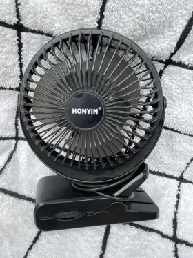 Honyin 796229028979 720 Rotation Clip-on And Desk Fan 3-speed Quiet Small With Sturdy Clamp