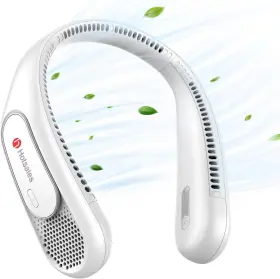 Hotsales 445030148163 Neck Fan Hands Free Bladeless Fans Portable Rechargeable 6000 Ma