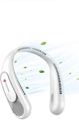 Yp-06 Hotsales Bladeless Portable Neck Fan Rechargeable 6000mah 3 Speed 16 Hr. Cooling