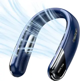 Houscly 726084657199 Portable Neck Fan Personal 6000mah Bladeless Cooling Air Conditioner Ne