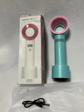 Zero9 Hqhqq Portable Bladeless Fan Rechargeable Handheld Usb Teal Pink