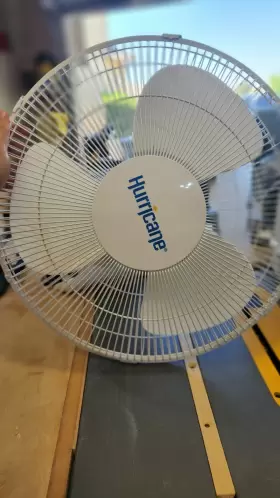Hgc736503-01 Hurricane Classic 16 Inch 90 Degree Oscillating 3 Speed Wall Mounted Fan White