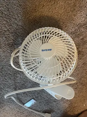 Hgc736520-01 Hurricane Classic 6 Inch Clip Fan 2 Speed Desk Table With Adjustable Tilt White