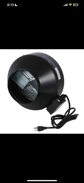 Hgc736580-01 Hurricane Commercial Grade Inline Wall Mount Fan For Hvac And Ventilation Uses