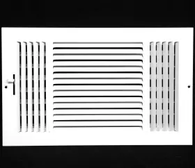 Mfscr104w3 Hvac Premium 10 Inch W X 4 H 3-way - Flat Stamped Face Steel Supply Diffuser Vent Duct Cover