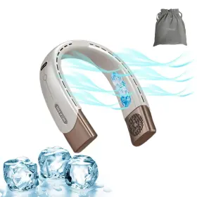 Ds005 Hybmmq Neck Fan Hands Free Bladeless Fans Portable Rechargeable 6000 Mah Batt