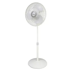 9126 Hydrofarm Inc Air King 16 Inch Commercial Grade Oscillating Pedestal Fan With 3 Speeds 52 H White