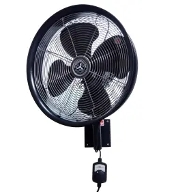 F10-14-011 Hydromist 861987000328 18 Inch Mounting Bracket Outdoor Oscillating Fan Black