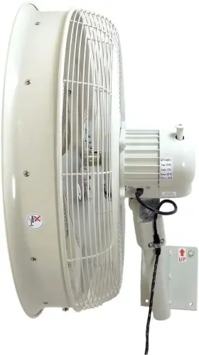 F10-14-007 Hydromist Oscillating Wall Mounted Outdoor-rated Fan 24 Inch White #2