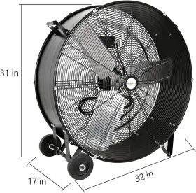 Hfd-0602 Hykolity 30 Inch High Velocity Drum Fan 2-speed 13000 Cfm For Garage Warehouse Ul Listed #2