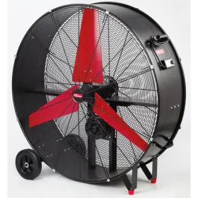 Sfdc-1050fb Hyper Tough 42 Inch Commercial And Indrustrial Belt Drive Drum Fan Red