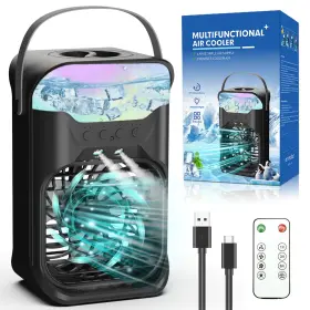 Ifty 652805128917 Small Portable Air Conditioners Ac Unit With Remote 1.5l Water Tan