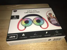 Z575 Ihip 810012233927 Mini Air Portable Neck Fan Hanging Lazy Neckband Usb Rechargeable Led