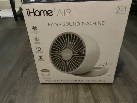 If100 Ihome Air Fan And Sound Machine Personal Circulator Built In
