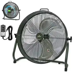 Iliving 445031081018 18 Inch Rechargeable Battery-operated Camping Floor Fan High Velocity Portable O